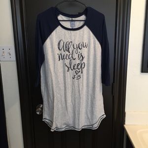 Rugby tee nightshirt